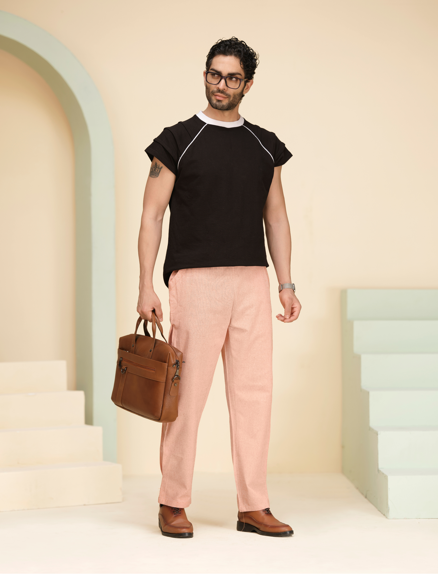Men’s Cotton Pants – Relaxed Fit Utility Summer Trousers