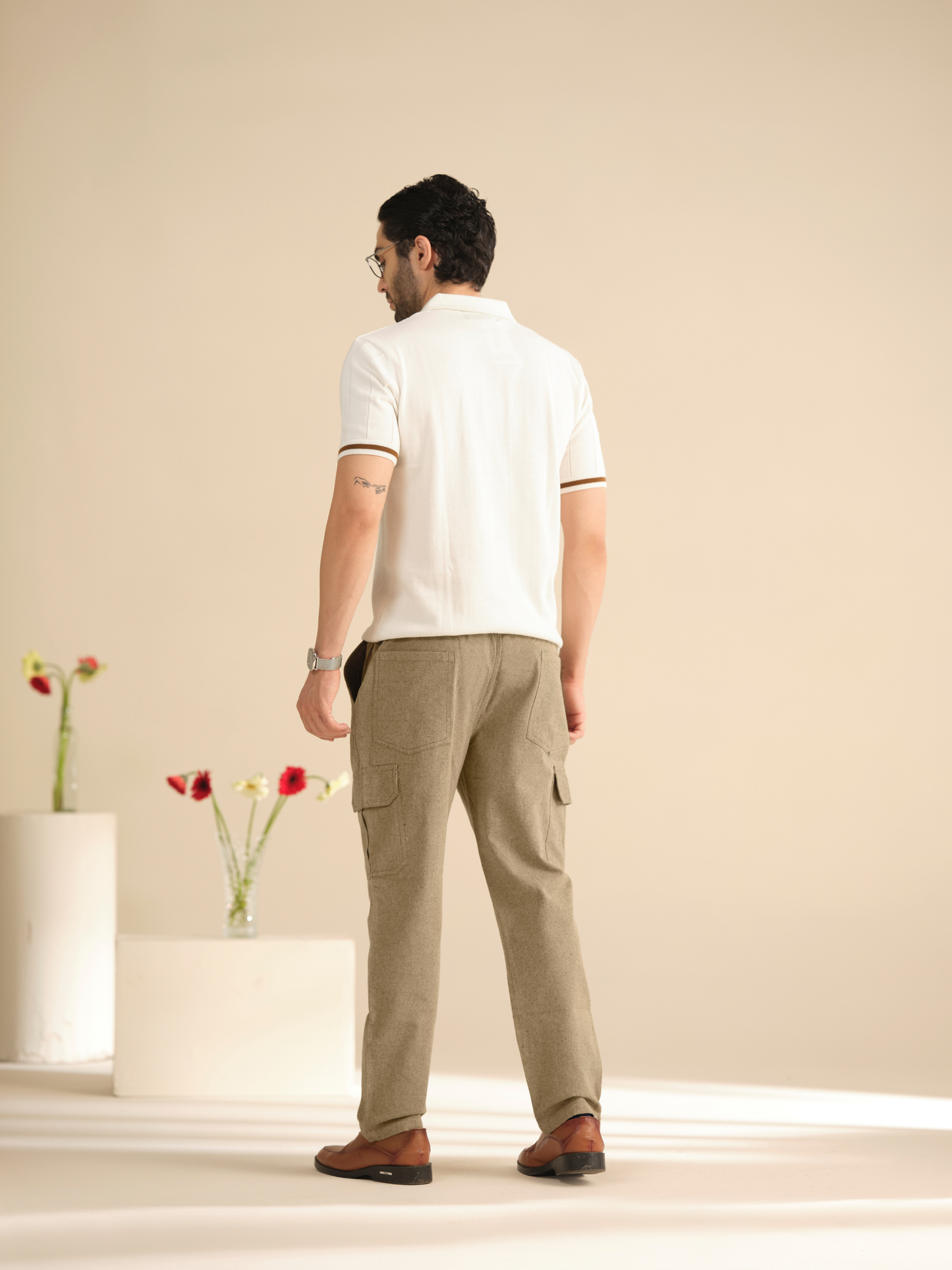 Men’s Cotton Casual Cargo Pants – Lightweight Summer Trousers