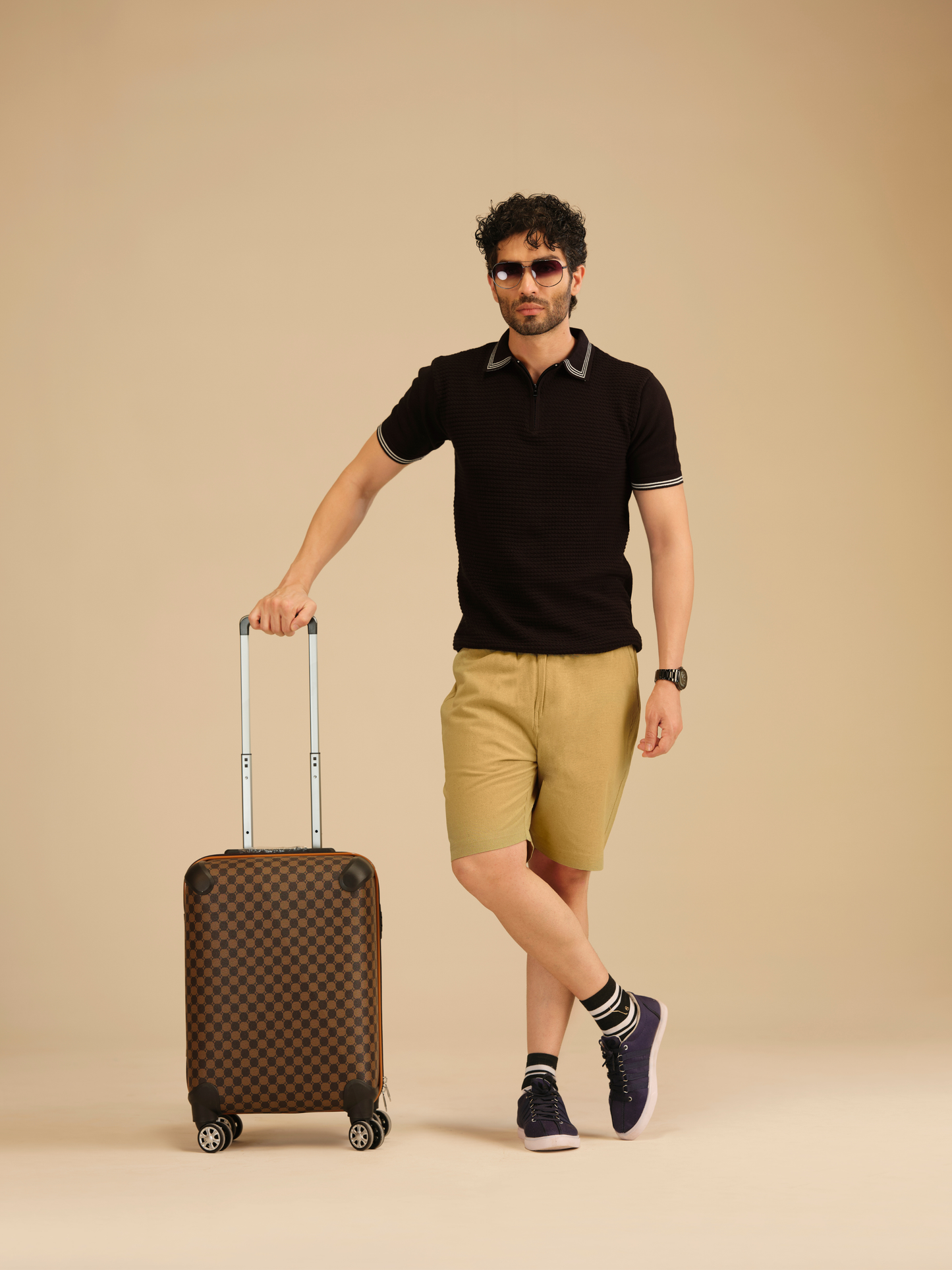 Men’s Cotton Half Pants – Relaxed Fit Drawstring Casual Shorts