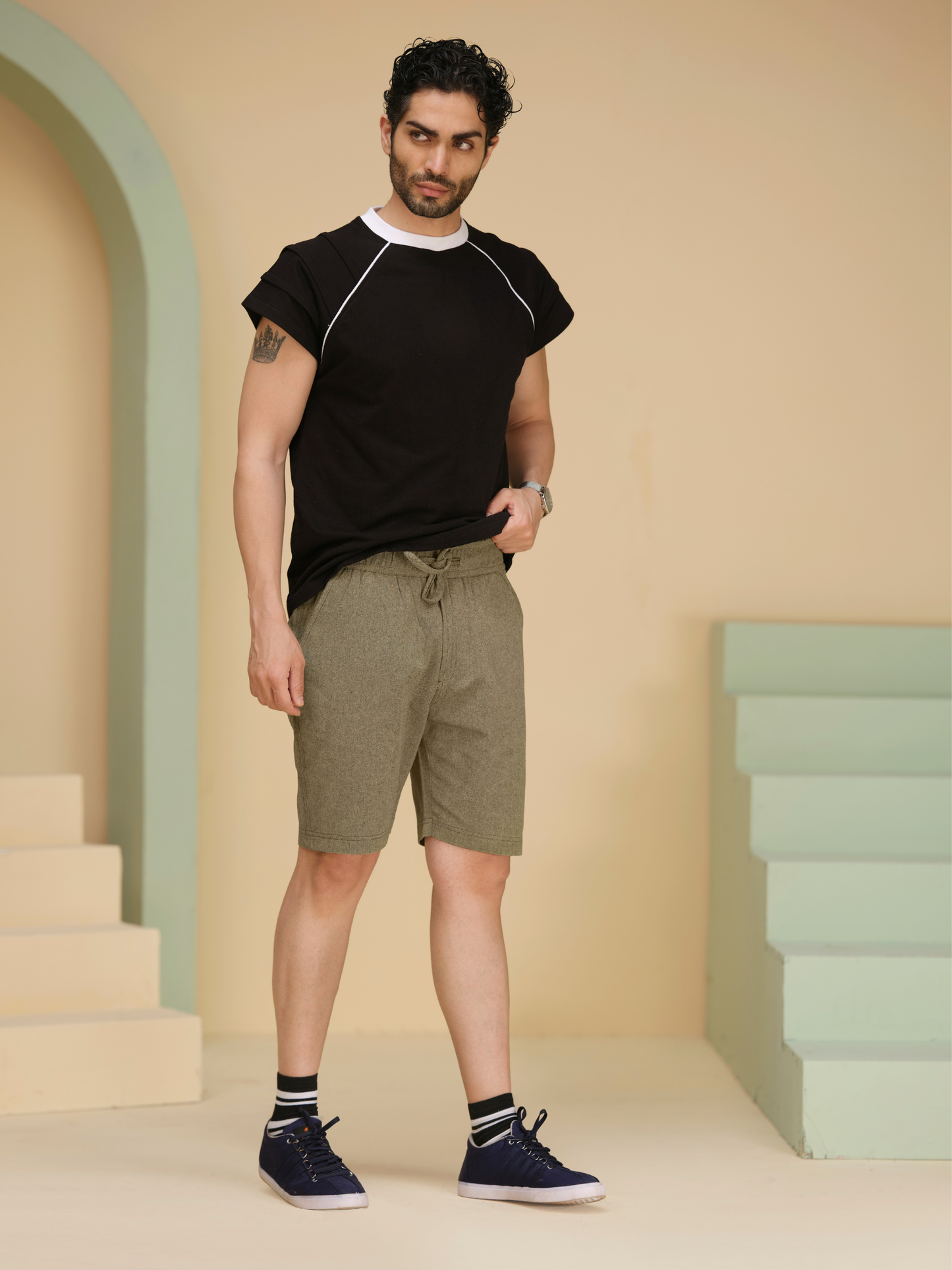 Cotton Half Pants For Men – Breathable Summer Lounge Shorts