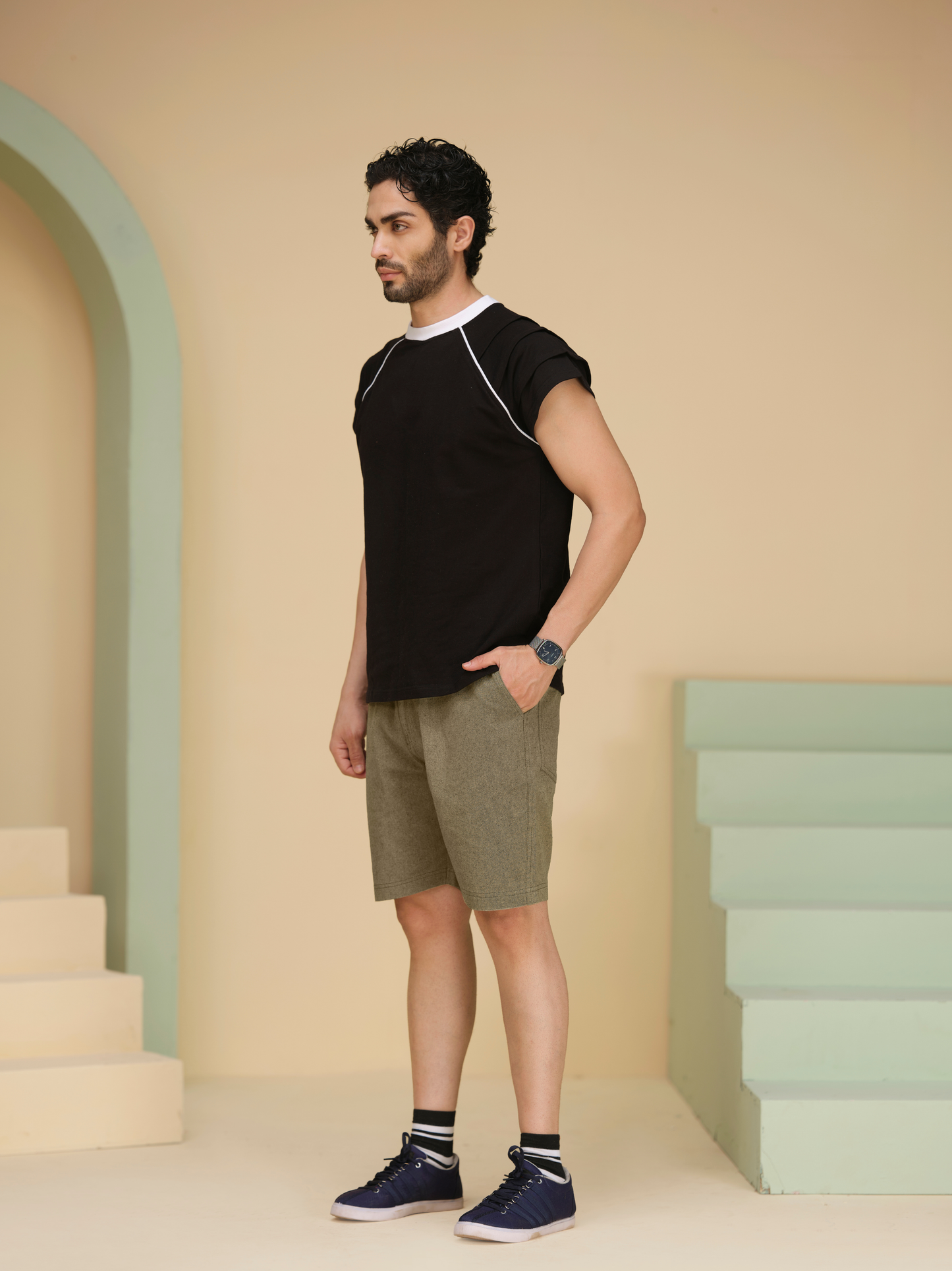 Cotton Half Pants For Men – Breathable Summer Lounge Shorts