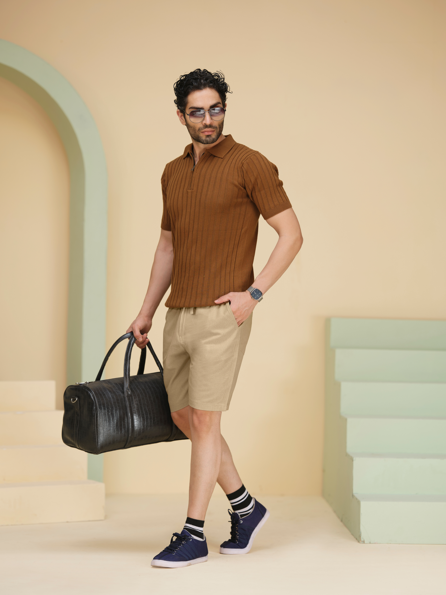 Cotton Shorts for Men –  Relaxed Fit Summer Bermuda Half Pants