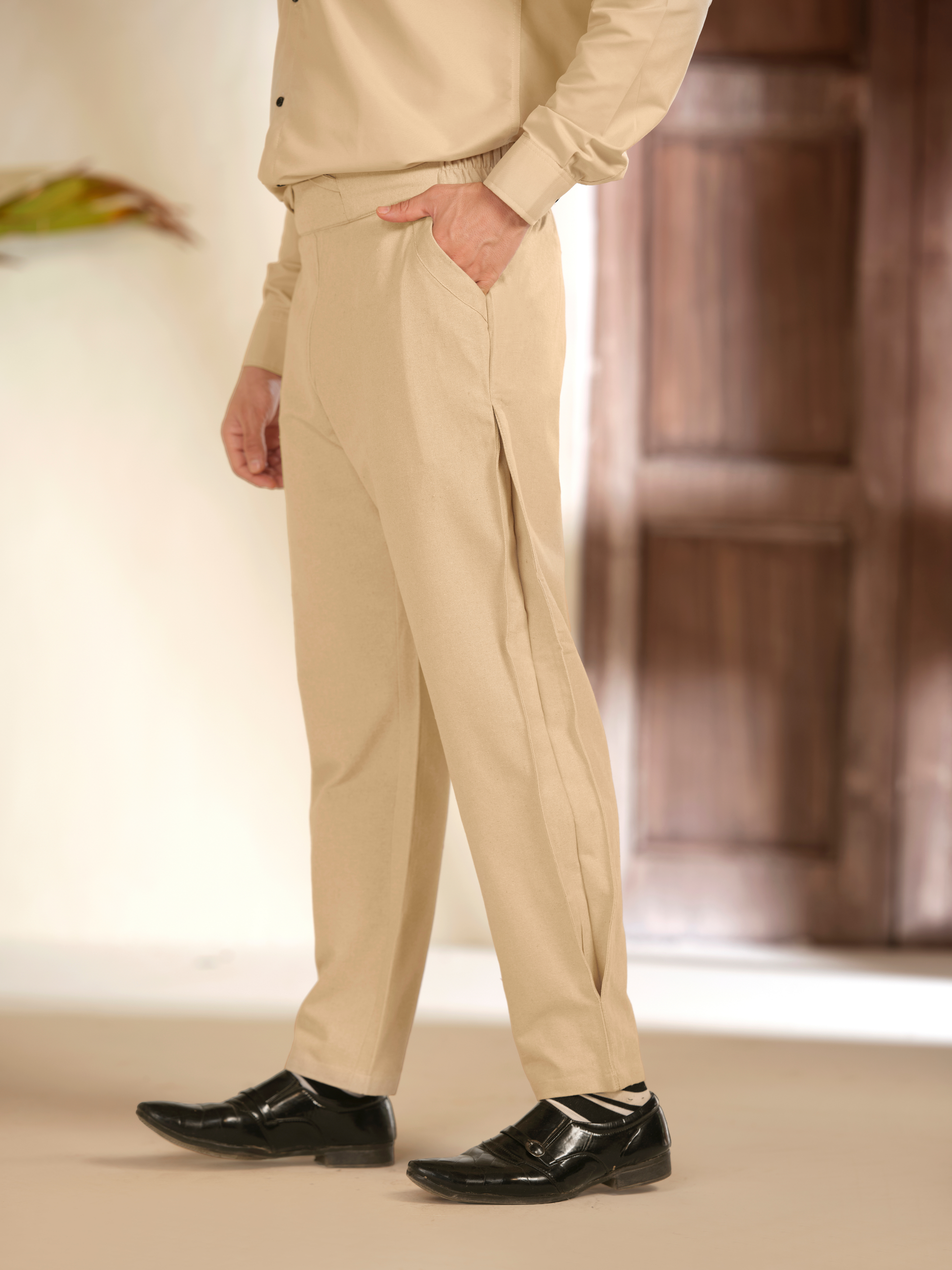 Men’s Relaxed Fit Cotton Pants – Everyday Casual Trousers