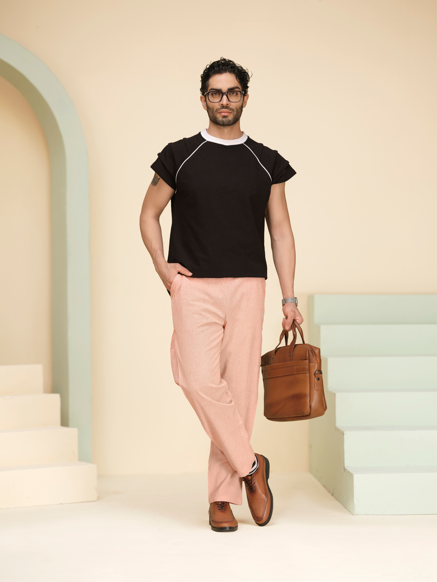 Men’s Cotton Pants – Relaxed Fit Utility Summer Trousers