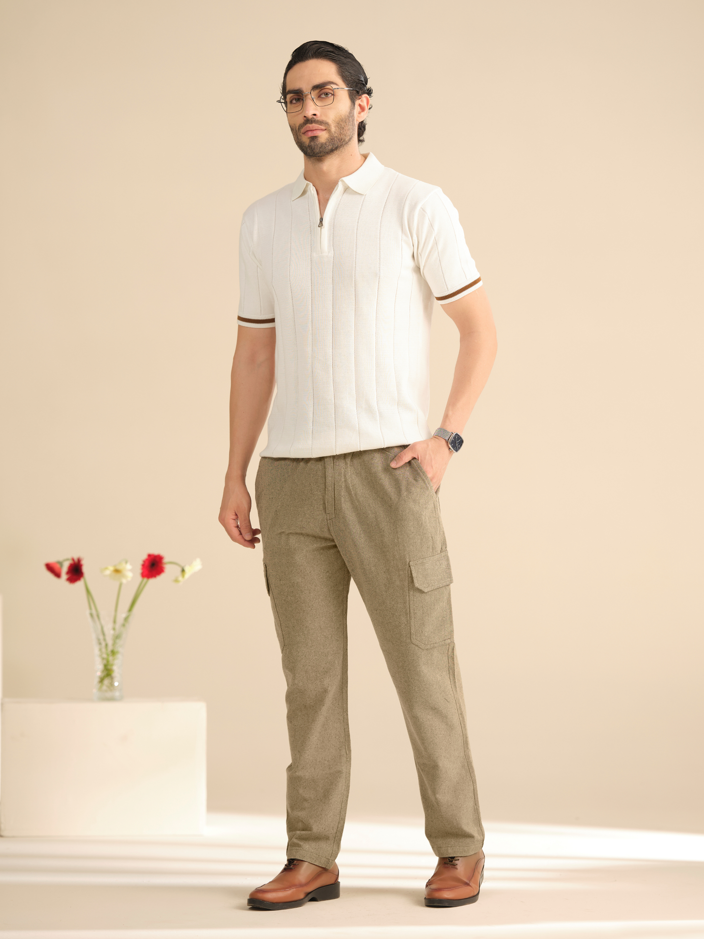 Men’s Cotton Casual Cargo Pants – Lightweight Summer Trousers
