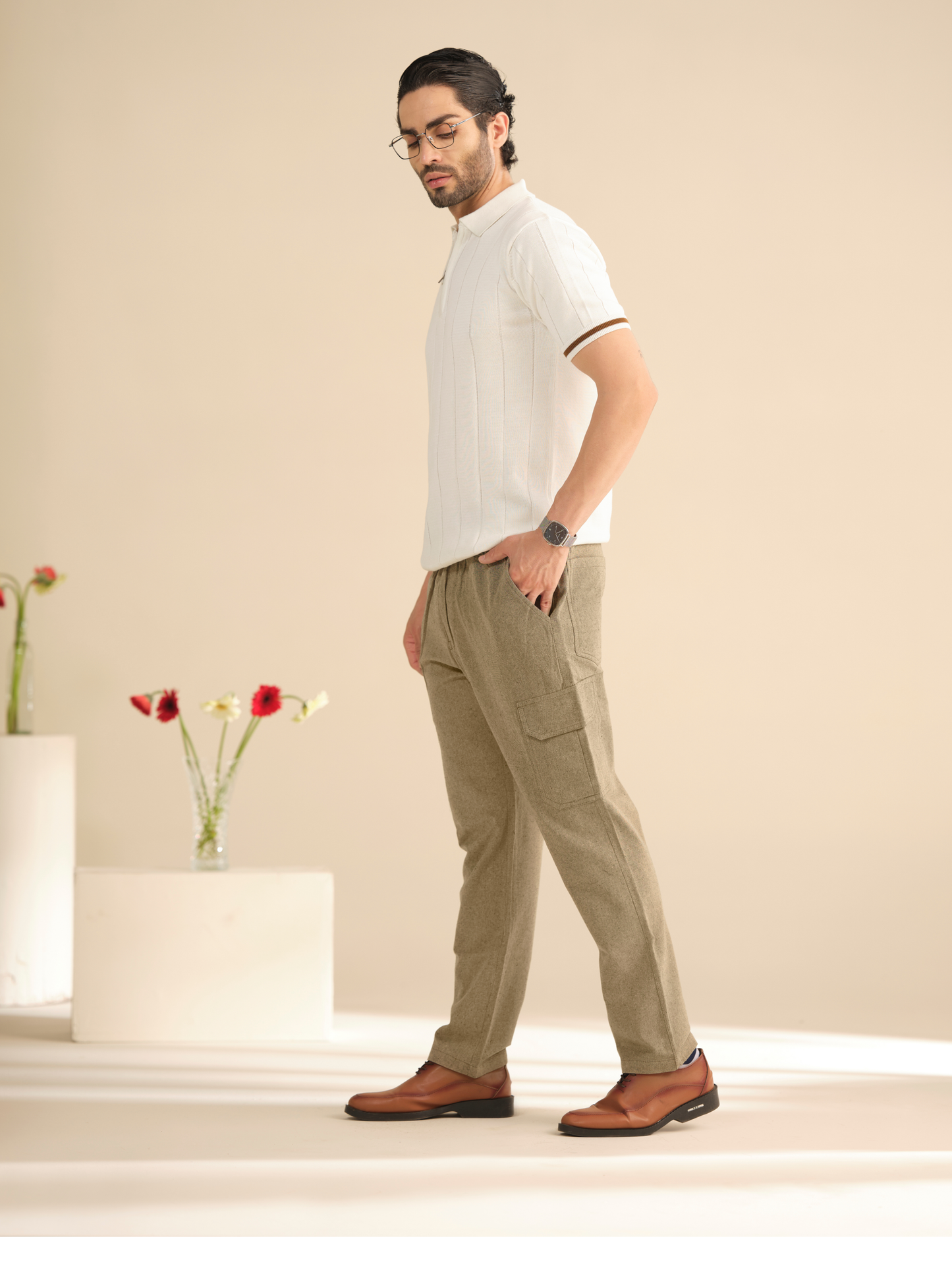 Men’s Cotton Casual Cargo Pants – Lightweight Summer Trousers