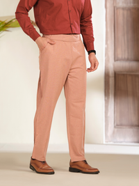 Cotton Pants for Men – Relaxed Fit Linen Texture Summer Trousers