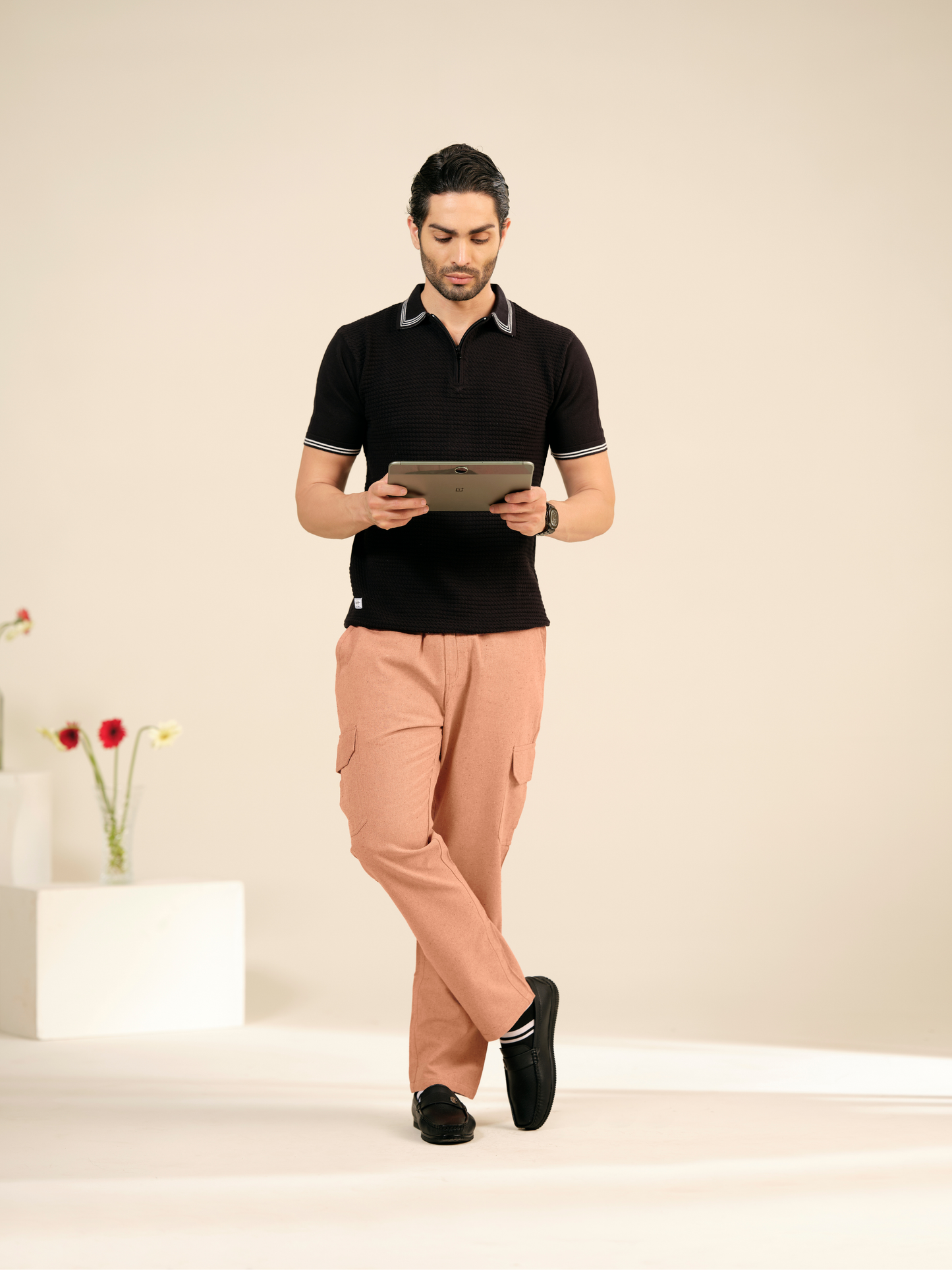 Men’s Cotton Cargo Pants – Relaxed Fit Summer Trousers
