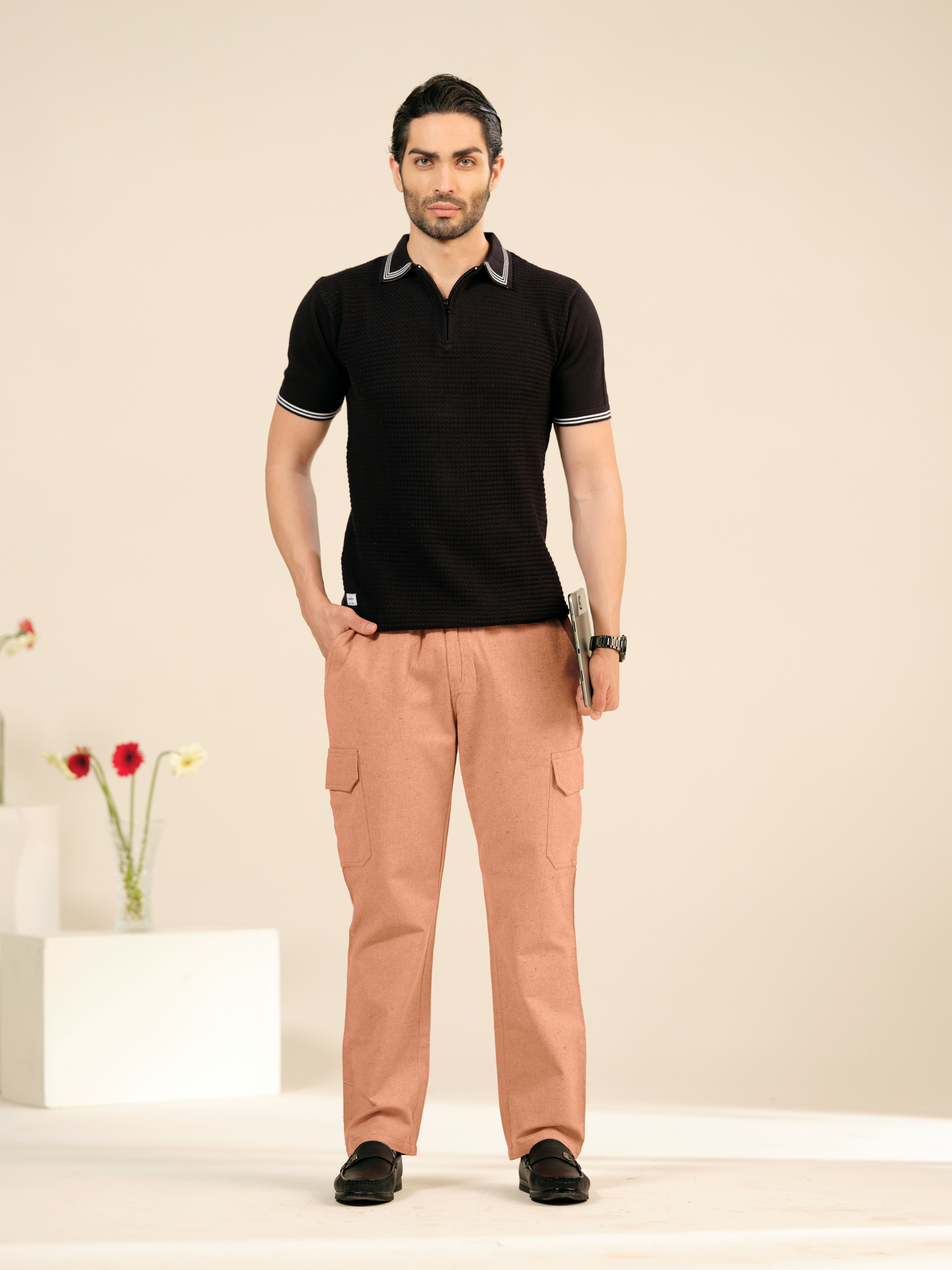 Men’s Cotton Cargo Pants – Relaxed Fit Summer Trousers